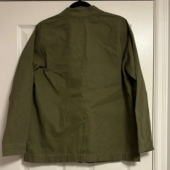 JustFab Olive Utility Jacket – Embroidered Pockets, NWT ✨ - Picture 4 of 5